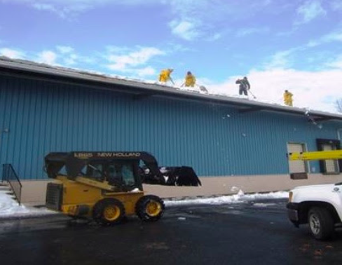 snow removal off commercial roofs