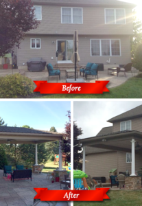Bachman's project before and after photo collage