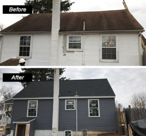 before after siding and roof
