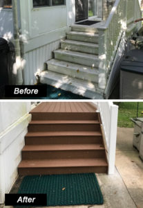before after stairs