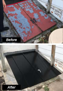 before after cellar