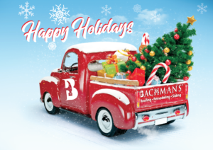 Happy Holidays Card Bachman's Roofing