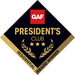 Bachman’s Roofing Becomes 1 of 25 Companies in the Country to Receive GAF’s Prestigious 3-Star Presidents Club Award