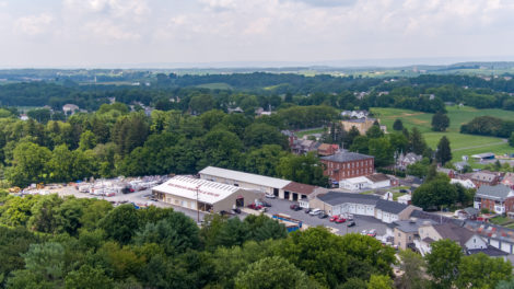 Bachman's Roofing Overhead View of Central PA Regional Office
