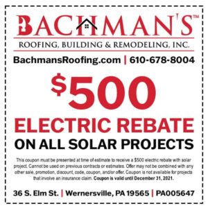 Bachman's Roofing $500 Electric Rebate